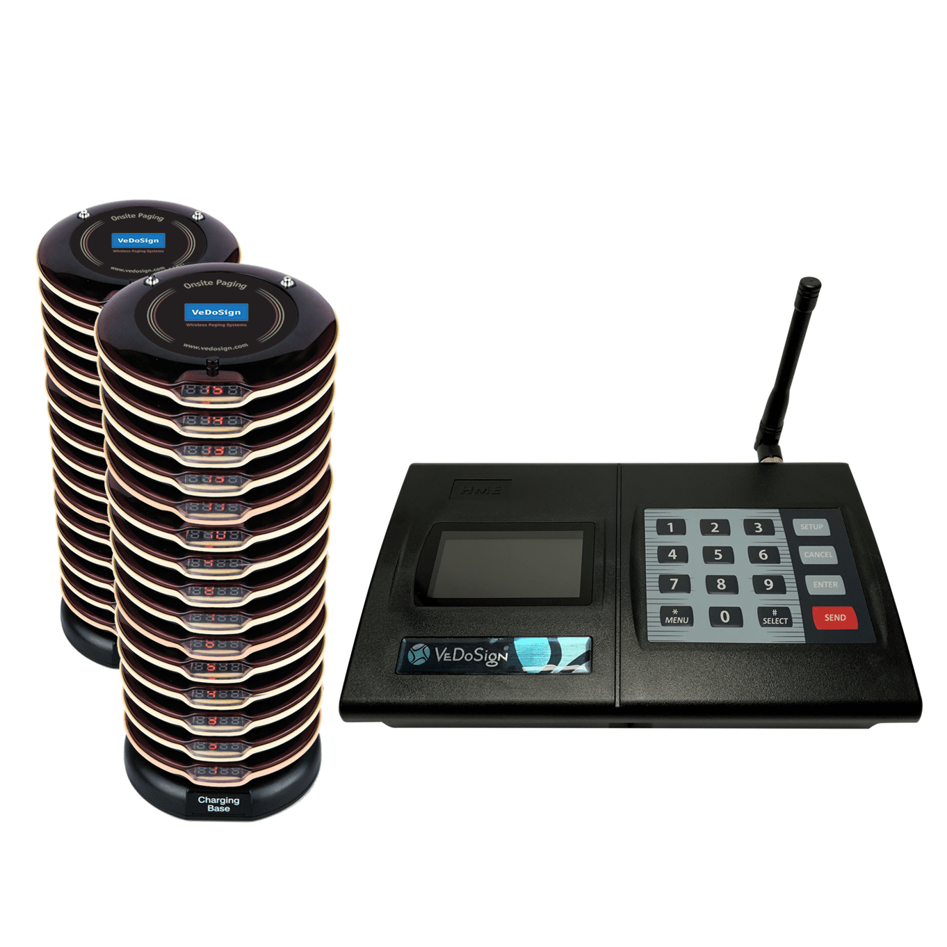 Premium Gasten Oproepsysteem Met 30 (2x15) Coasters Premium Premium Gasten Oproepsysteem Met 30 (2x15) Coasters Premium