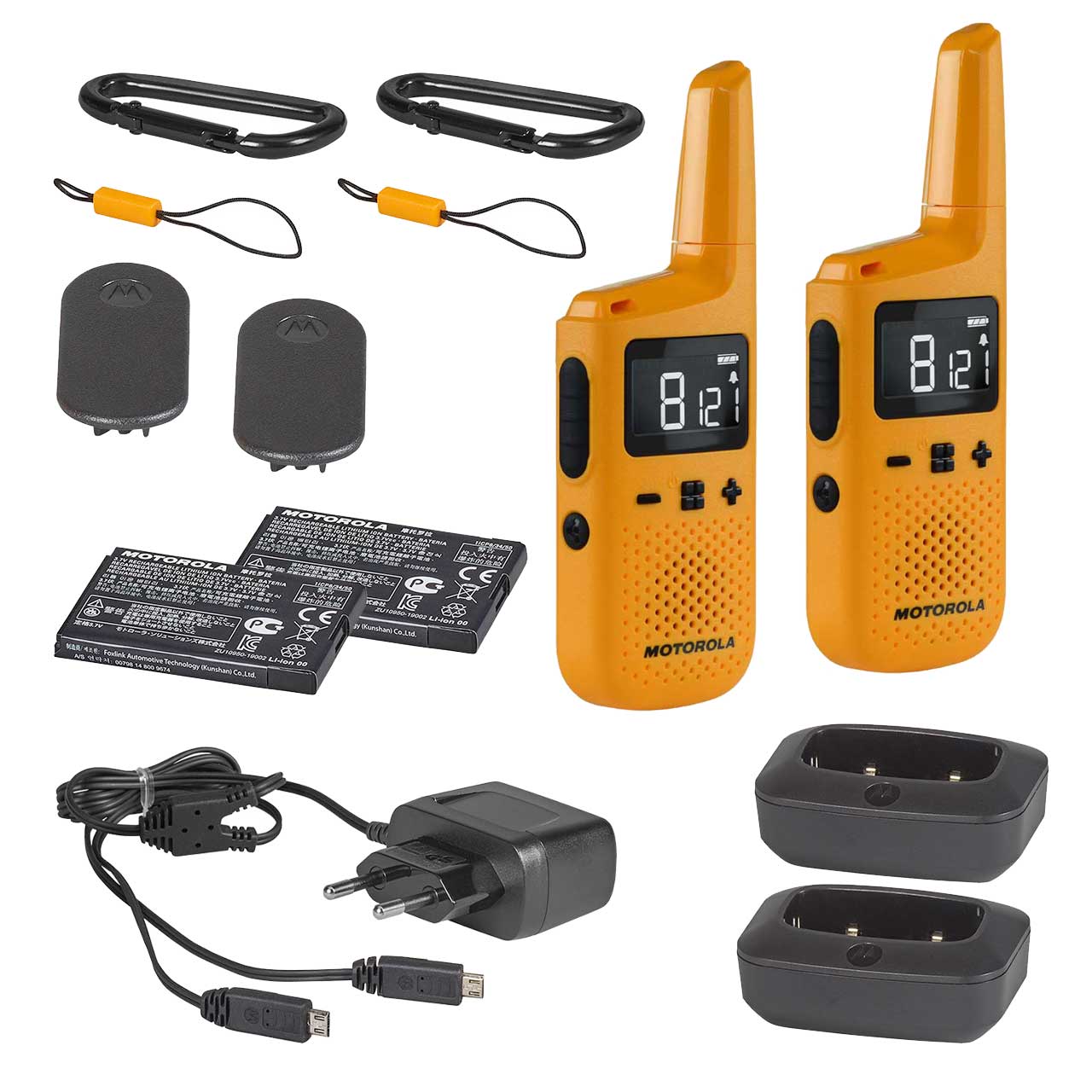 Motorola TLKR T72 Set Van 2 Portofoons Compleet Motorola TLKR T72 Set Van 2 Portofoons Compleet