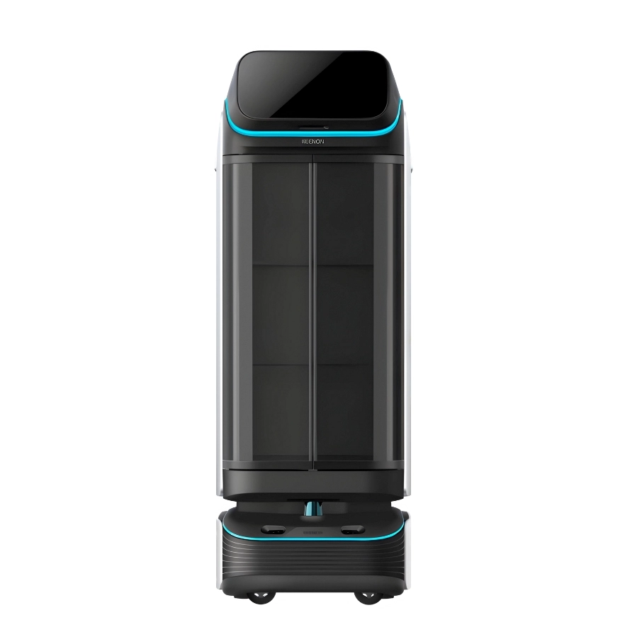 T3 Delivery Robot With Doors Vooraanzicht T3 Delivery Robot With Doors Vooraanzicht