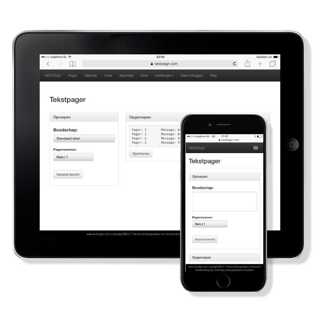 Software Tekstpager Module Ipad Iphone Standaard Software Tekstpager Module Ipad Iphone Standaard