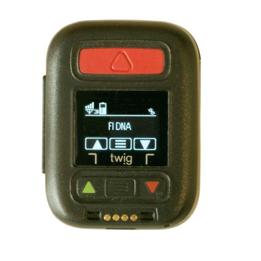 TWIG NEO Kleine Draadloze Noodknop GSM Polsband Voorzijde TWIG NEO Kleine Draadloze Noodknop GSM Polsband Voorzijde