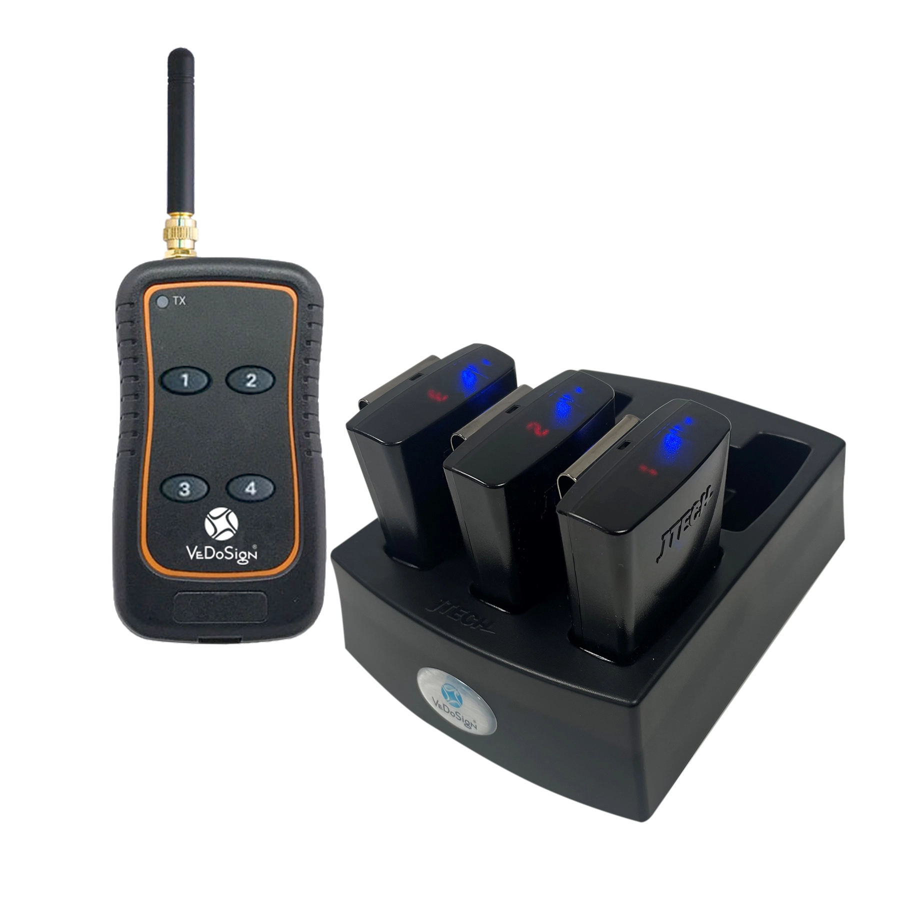 Compleet Keuken Oproepsysteem 3 Kelners (transmitter 4 Knops) buzzer vervangt keukenbel