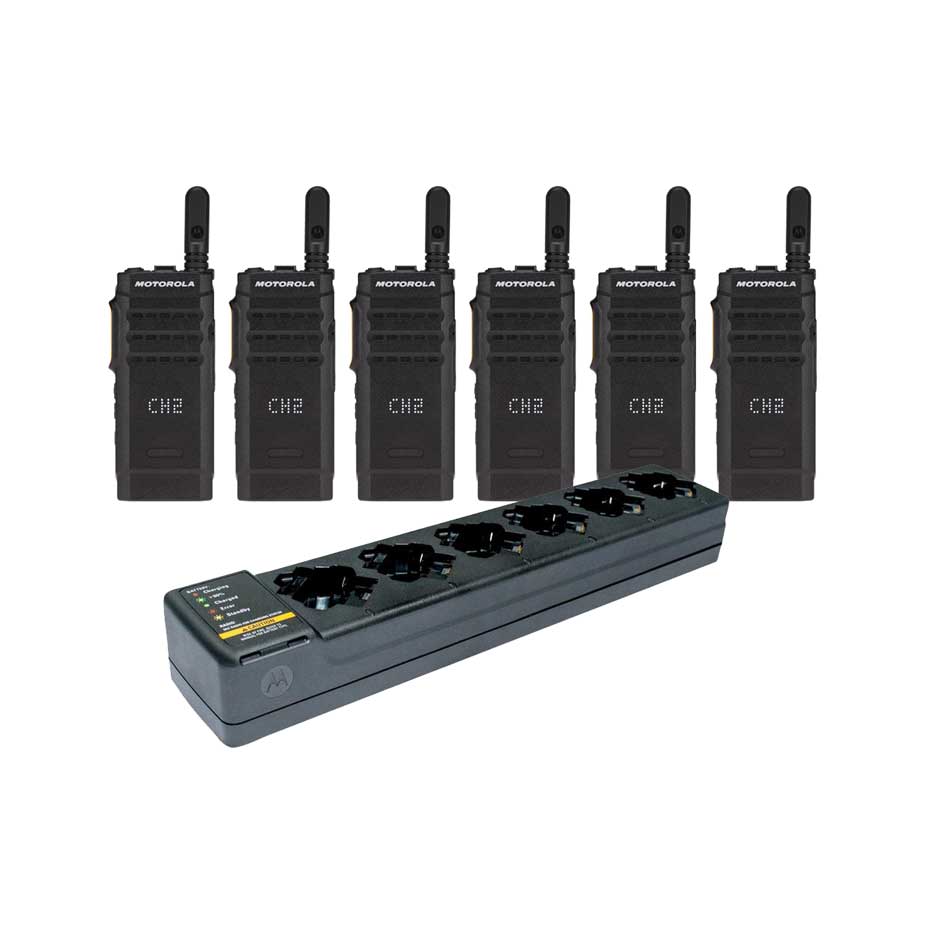 Set Van 6 Motorola SL1600 En Multilader Set Van 6 Motorola SL1600 En Multilader
