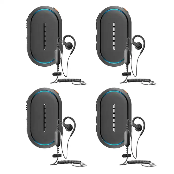 Set Van Vier Motorola TLK25 WAVE : Wi Fi Portofoons Met Oortje Set Van Vier Motorola TLK25 WAVE : Wi Fi Portofoons Met Oortje