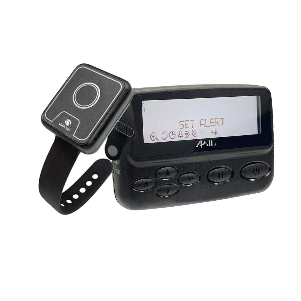 Valdetectie Noodknopsysteem (mandown) Met V900 Pager Valdetectie noodknopsysteem (mandown) met V900 pager