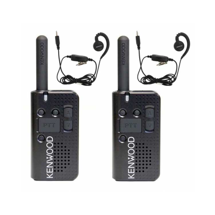 Set Van Twee Portofoon Kenwood PKT23E Zijaanzicht Set Van Twee Portofoon Kenwood PKT23E Zijaanzicht