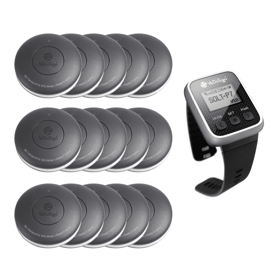 Service Oproepsysteem Premium 1 Knops 15 Knoppen 1 Horloge Service Oproepsysteem Premium 1 Knops 15 Knoppen 1 Horloge