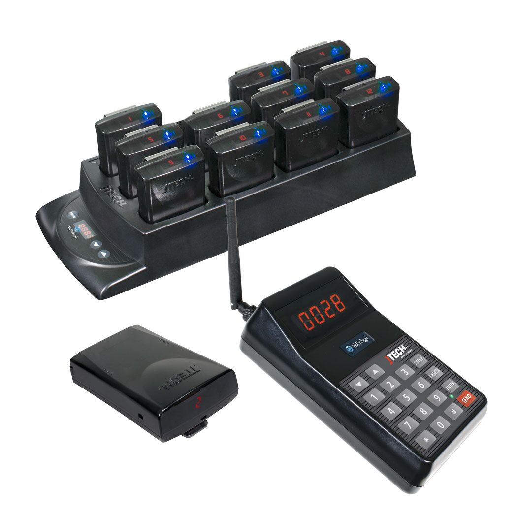Chauffeur Oproepsysteem Met 12 Rugged Pagers (buzzers) Chauffeur Oproepsysteem Met 12 Rugged Pagers (buzzers)