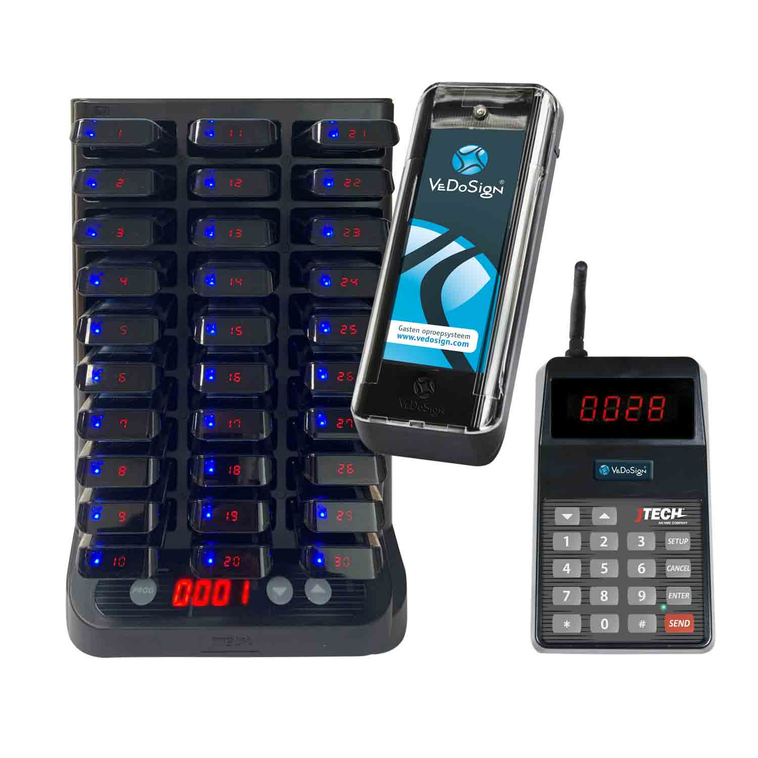 Gasten Oproepsysteem Met 20 30 Pagers Gasten Oproepsysteem met 20 30 Pagers