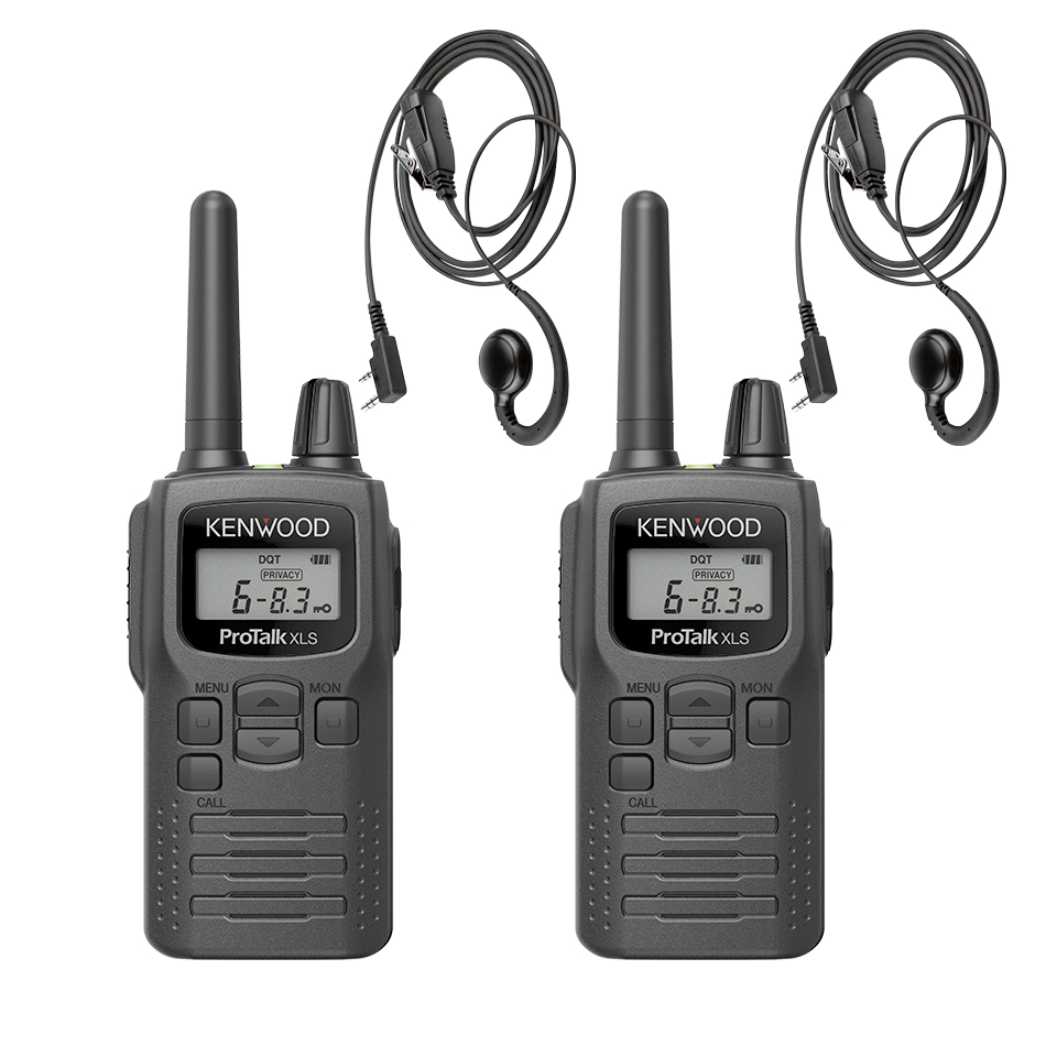 Kenwood PKT 300 Portofoon Compact Vergunningsvrij Met C Oortje K1 TWEE Set met twee Kenwood PKT 300 Portofoon Compact Vergunningsvrij Met C Oortje K1 TWEE
