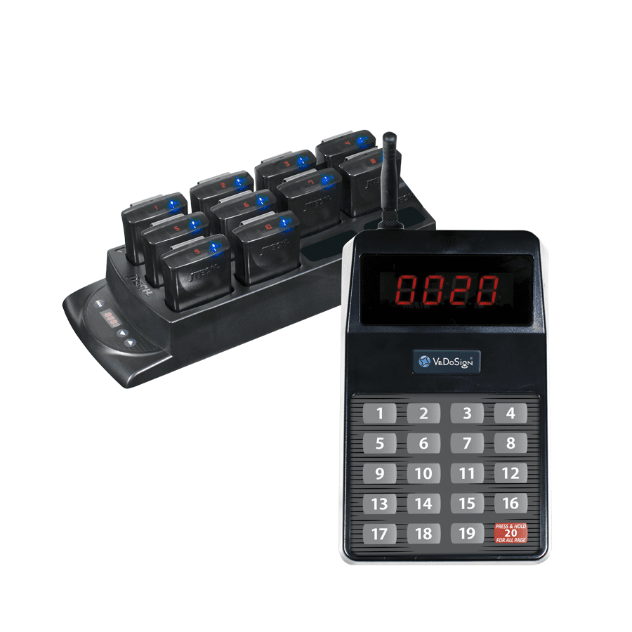 Compleet Keuken Oproepsysteem Met 10 Pagers Compleet Keuken Oproepsysteem Met 10 Pagers