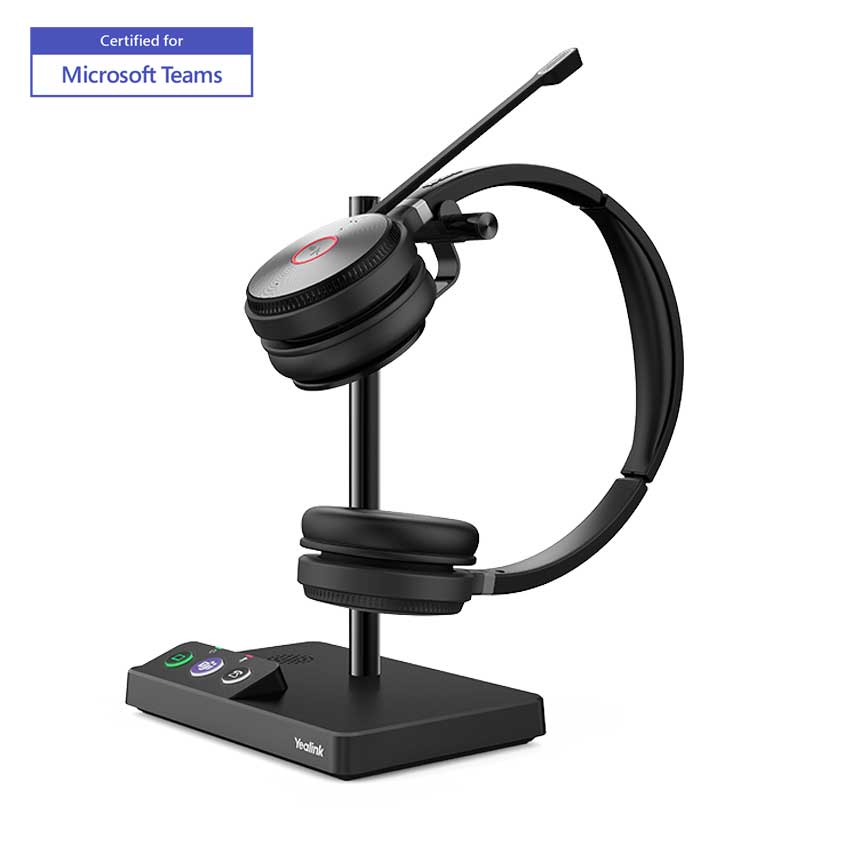 Headset Yealink WH62 Dual Teams Headset USB Basisstation Headset Yealink WH62 Dual Teams Headset USB Basisstation