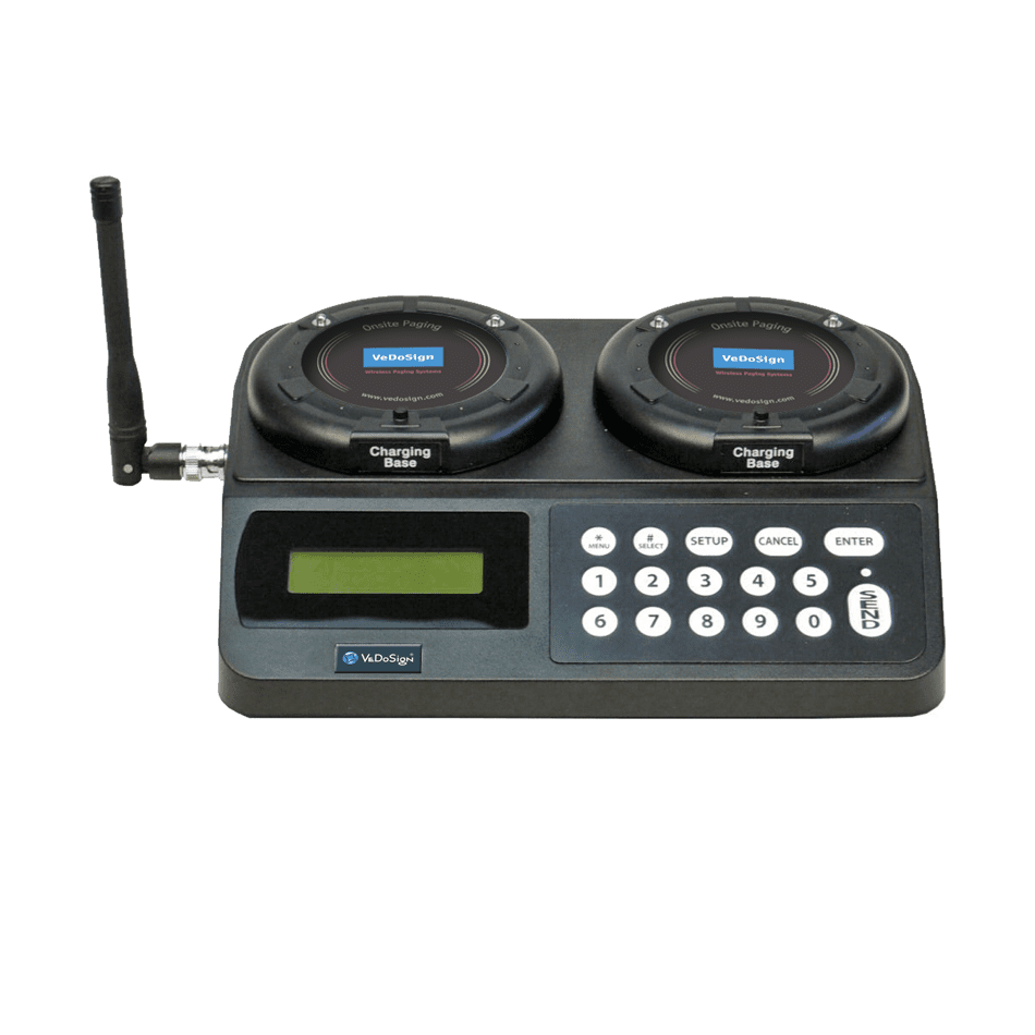 Oplaadstation Transmitter All In One Gastenoproep Systeem Oplaadstation Transmitter All In One Gastenoproep Systeem