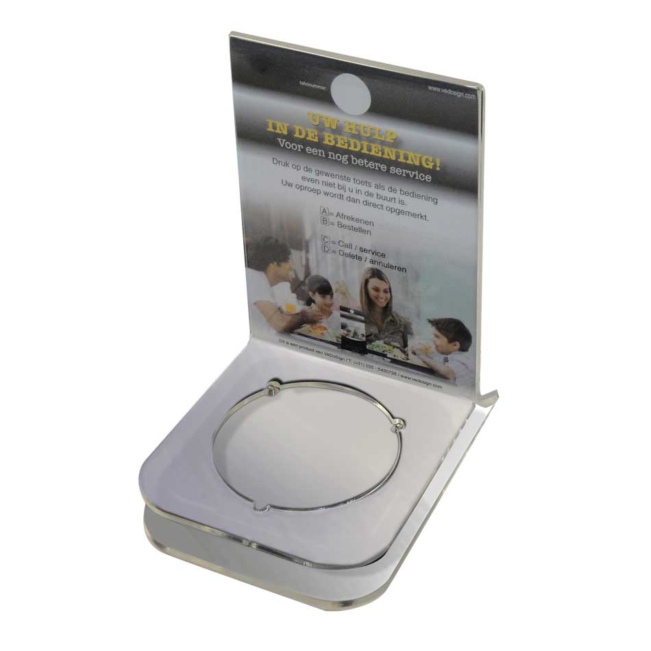 Tafelstandaard Coaster Met (menu)kaarthouder Tafelstandaard Coaster Met (menu)kaarthouder