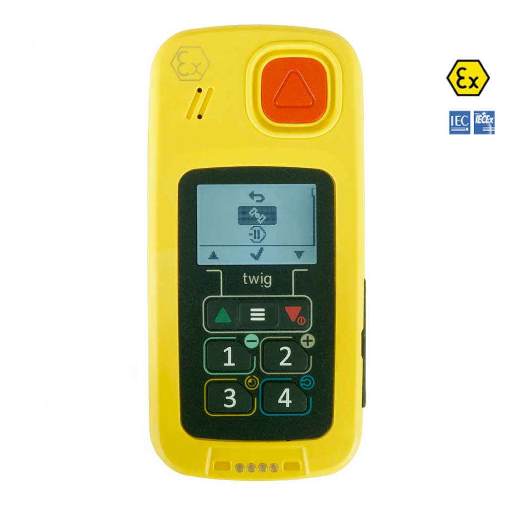 TWIG ONE ATEX Met GPS En Man Down Voorzijde TWIG ONE ATEX Met GPS En Man Down Voorzijde
