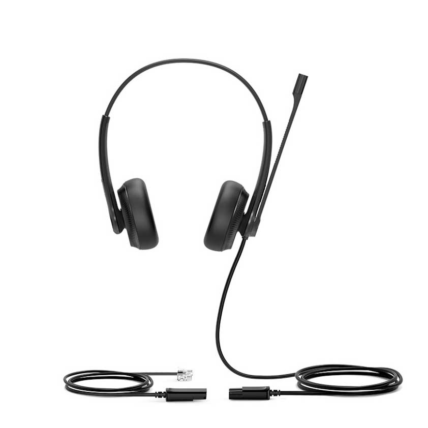 Yealink YHS36 Dual Headset Set Front Yealink YHS36 Dual Headset Set Front
