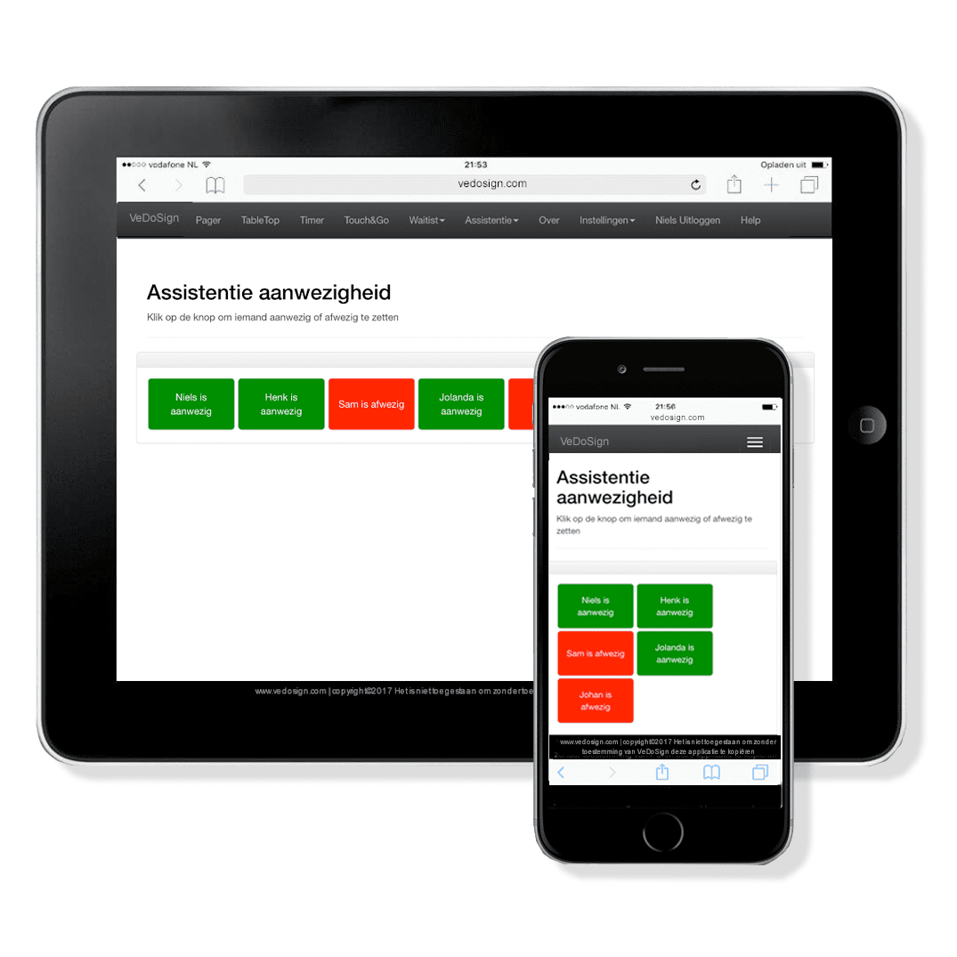 Paging Software Assistentie Module Ipad Iphone Standaard