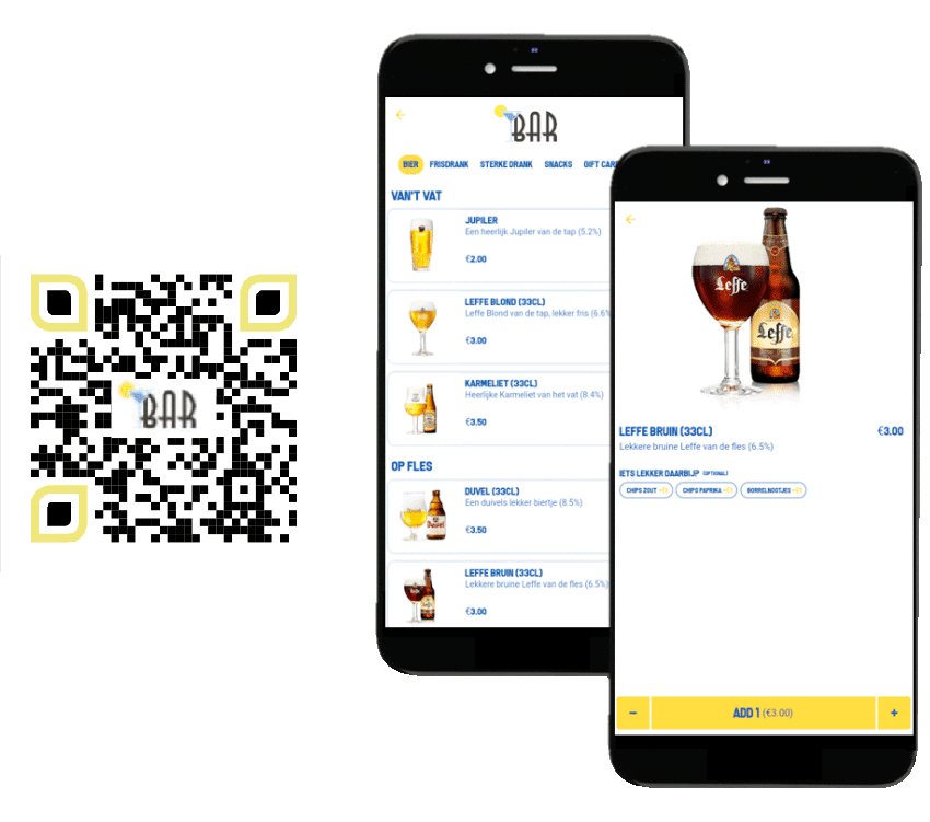 Hotel QR Code Bestellen VeDoSign Digitaal Menu Omzet