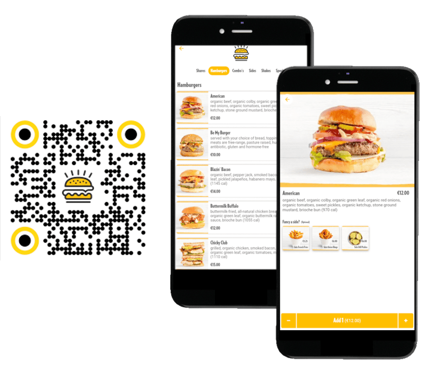 Leisure QR Code Bestellen VeDoSign Digitaal Menu Omzet