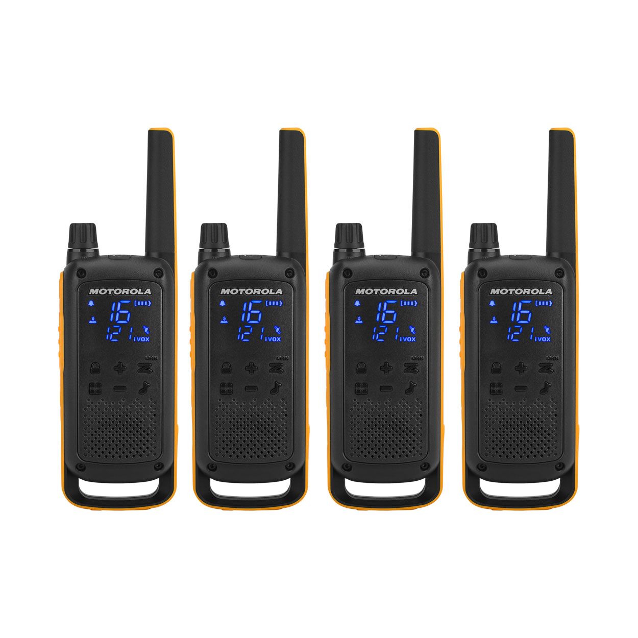Motorola T82 Extreme Quad Set Van 4 Portofoons Motorola T82 Extreme Quad Set Van 4 Portofoons