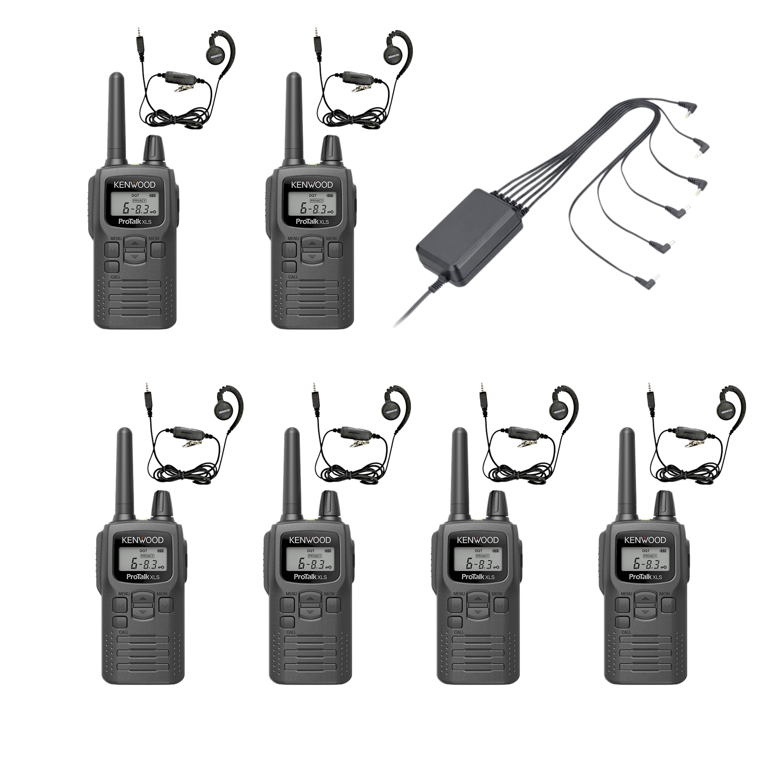 Zes Kenwood PKT 300 Portofoon Compact Vergunningsvrij Met Oortje ZES