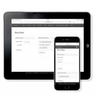 Wachtlijst Module Software Gasten Oproepen Met PC, Mobiel Of Tablet Wachtlijst Module Software Gasten Oproepen Met PC, Mobiel Of Tablet