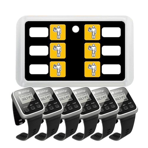 Keuken Service Oproepsysteem 6 Horloges Keuken Service Oproepsysteem 6 Horloges