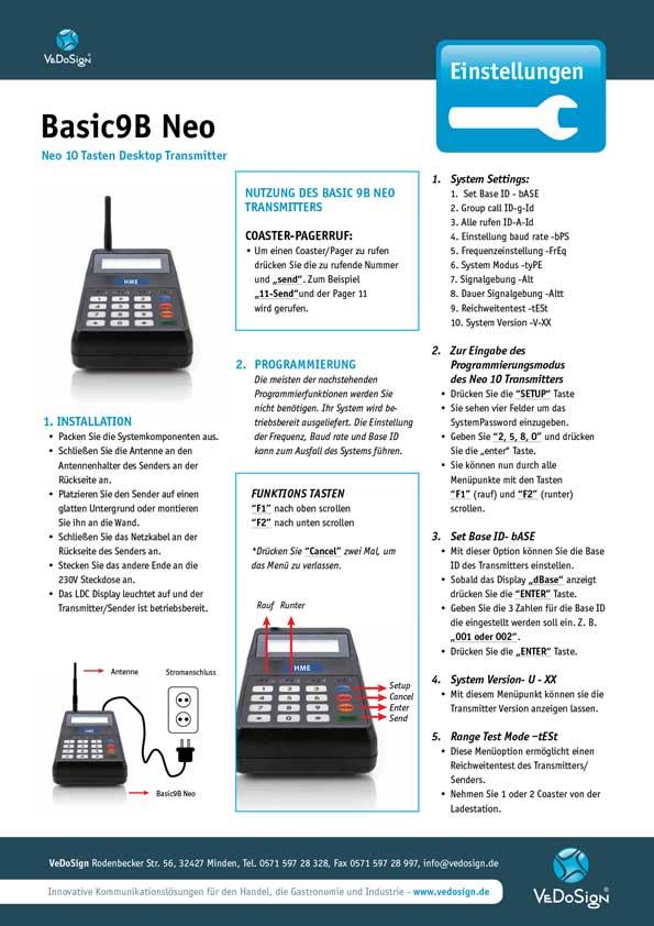 Anleitung Basic9B Neo