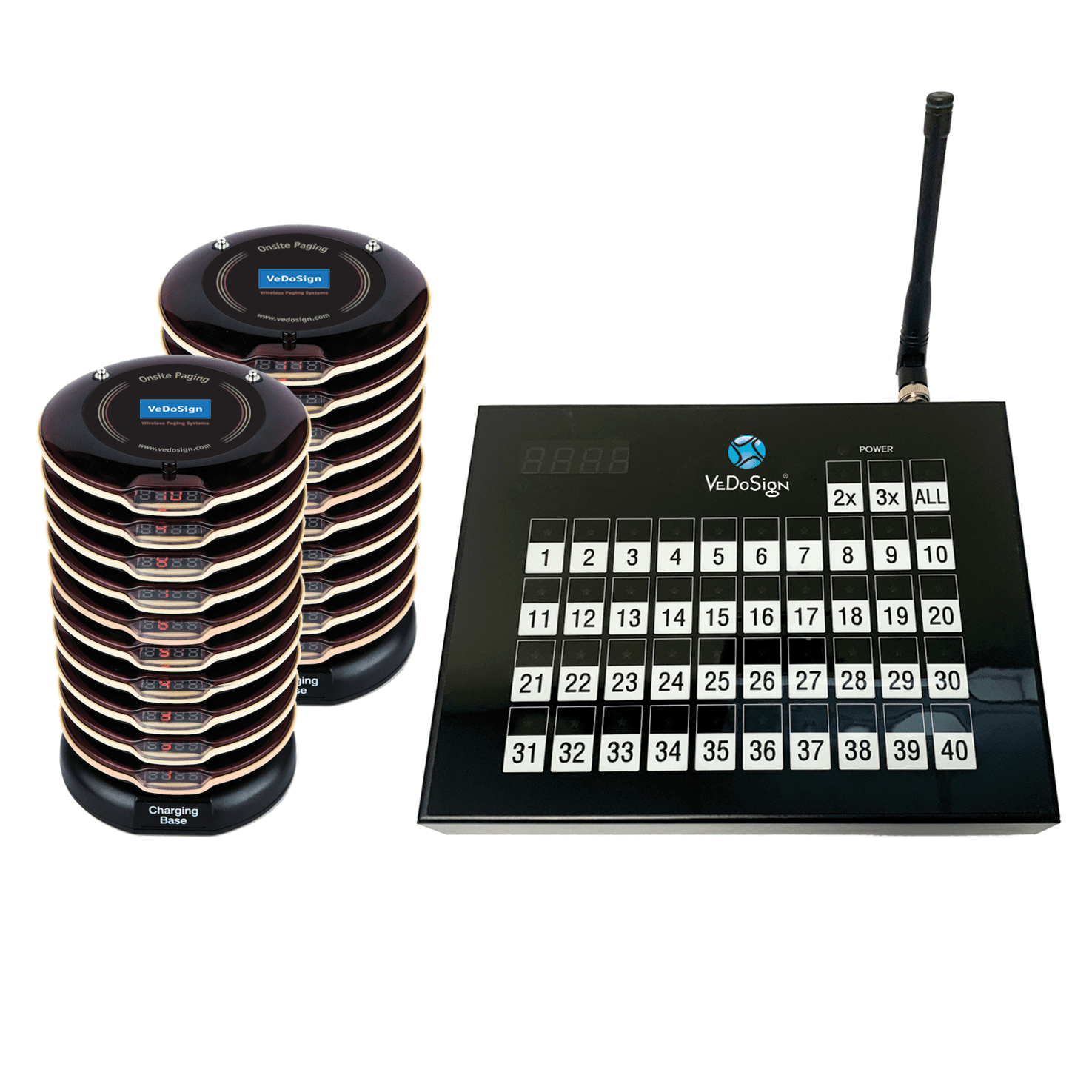 Compleet Touch&Go 40B Gasten Oproepsysteem Met 20 Premium Coasters Compleet Touch&Go 40B Gasten Oproepsysteem Met 20 Premium Coasters