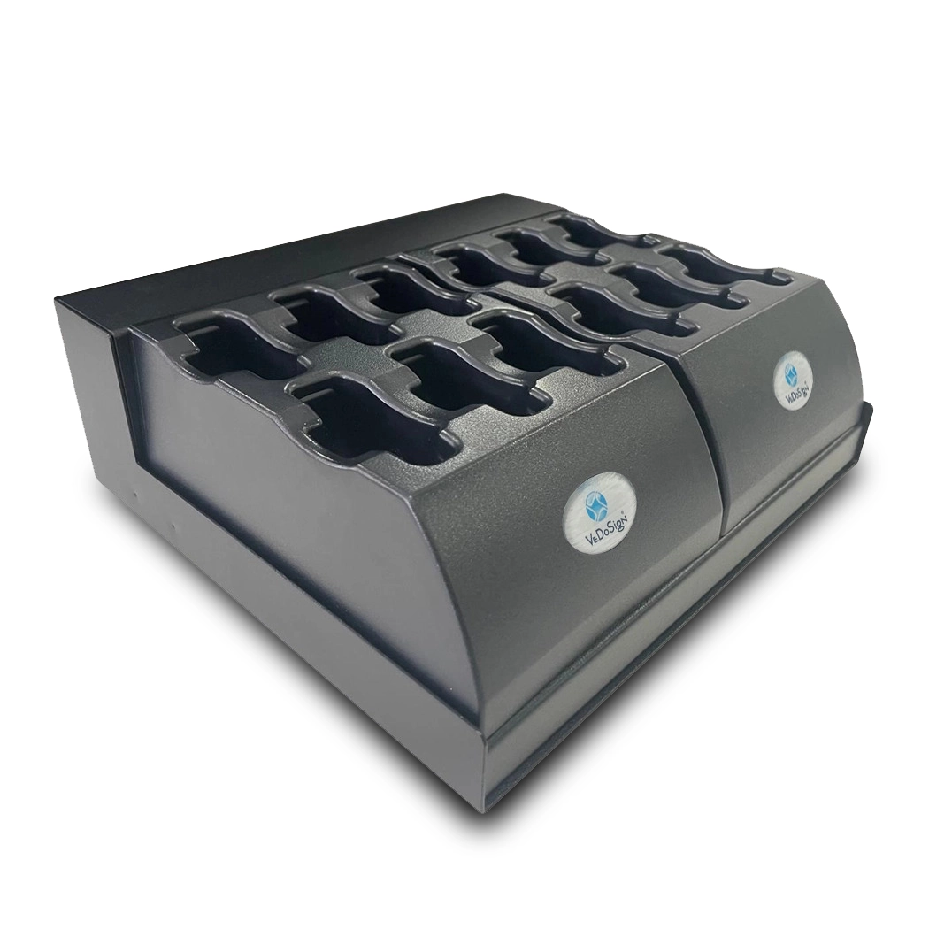 Oplaadstation SmartCall Pagers 12 Posities Schuin Leeg Oplaadstation SmartCall Pagers 12 Posities Schuin Leeg